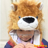 Animal Plush Hat Lion, TIger, Wolf, Elephant, Giraffe, Milk cow, Monkey