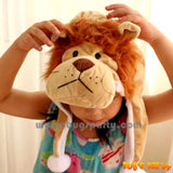 Animal Plush Hat Lion, TIger, Wolf, Elephant, Giraffe, Milk cow, Monkey