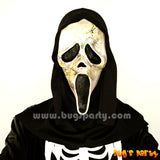 Halloween horror mask with hair or hoody