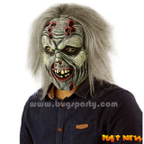 Halloween horror mask with hair or hoody