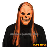 Horror Neon Mask with Wig