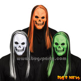 Horror Neon Mask with Wig