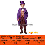 Willy Wonka Purple Kids Costume