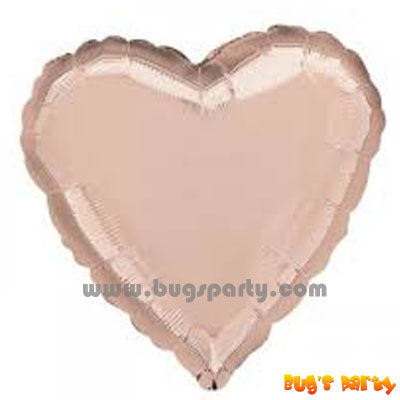Rose Gold heart shaped balloon
