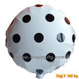 Black White Dots Balloon