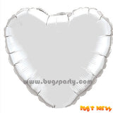 Classic Colors 18 Inch Heart Shaped Foil Balloon