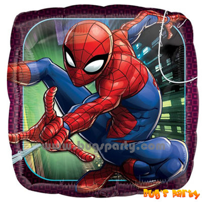 Amazing Spider-man square helium balloon