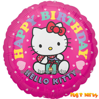 Happy Birthday Hello Kitty balloon