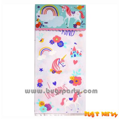 Unicorn party cello bags