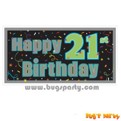 Happy 21st Birthday giant banner