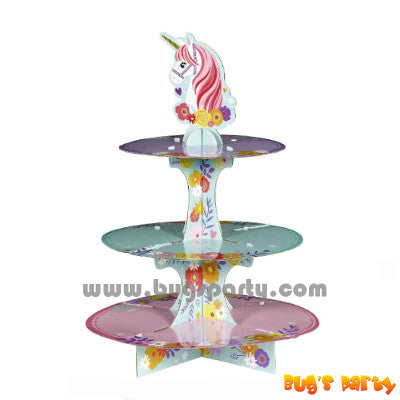 Unicorn theme party cupcake stand