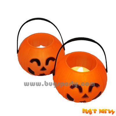 Halloween mini Pumpkin face candy basket