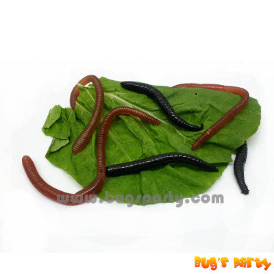 fake, realistic worms, Halloween novelty