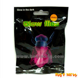 Glow in dark necklace pendant Flies shaped