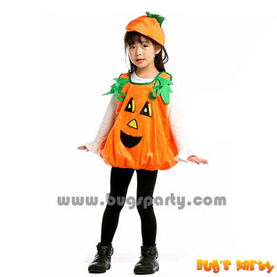 Pumpkin tunic dress with hat