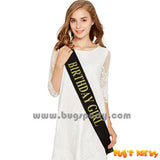 black color sash for birthday girl