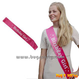 Magenta color birthday girl sash
