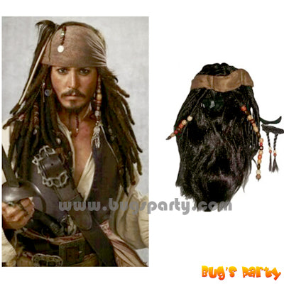 Pirate Hat, Scarf Wig