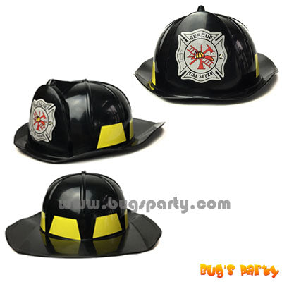 Fire fighter, Fireman Hat, Black Color