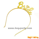 Bride gold color hairband