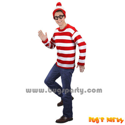 Where's Wally Adult size costume