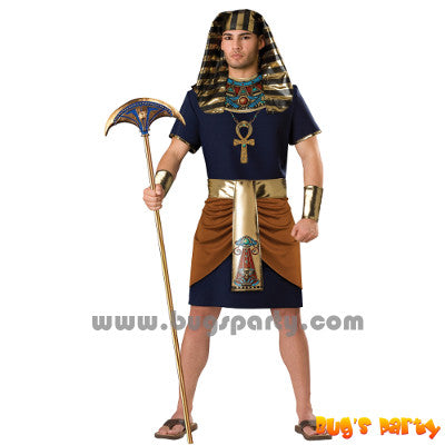 Blue color Egyptian Pharaoh adult costume