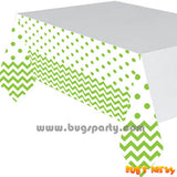 Kiwi Green Chevron Table Cover