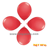 Balloon 6in Rnd Red