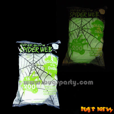 glow in dark cob web, Halloween decoration