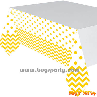 Yellow Chevron Table Cover