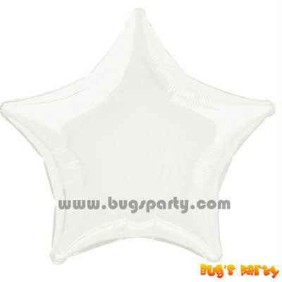 White Star shaped balloon