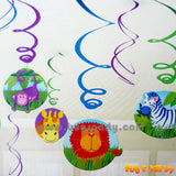Jungle Animal Swirls Deco