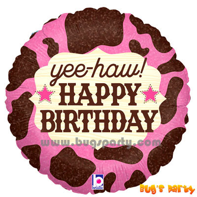 Balloon Cowgirl Birthday