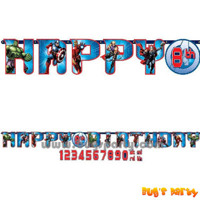 Avengers Birthday Banner