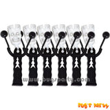 Halloween noise maker skeleton bell clarkers