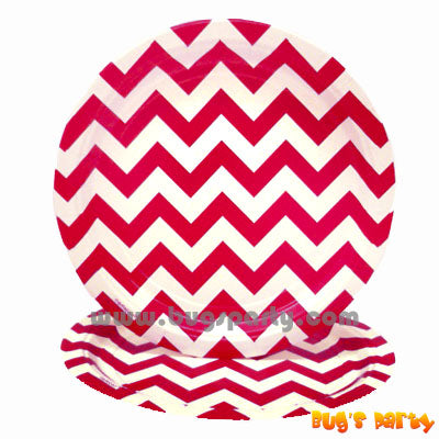 Red Plates Chevron