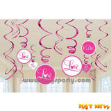 Bridal Shower Swirls Deco