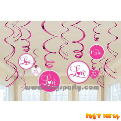 Bridal Shower Swirls Deco