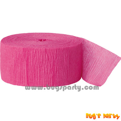 Crepe Streamer Bright Pink