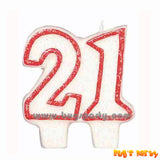 Number 21 Candle