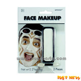 White color Face paint,  Makeup