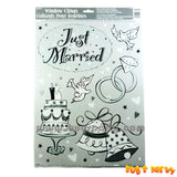 Just Married Window Clings