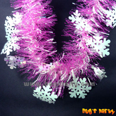 Garland Pink Tinsel