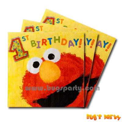 Elmo 1st Napkins