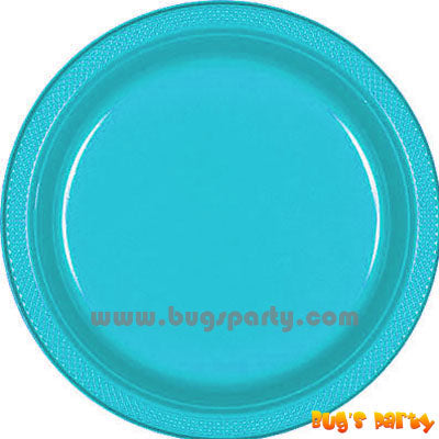 Caribbean Blue color Plastic Plates