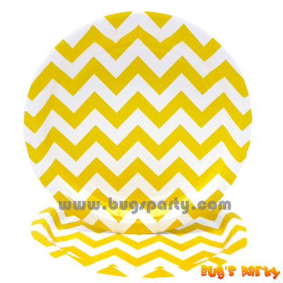 Yellow Chevron Plates