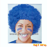 Blue Curly Wig