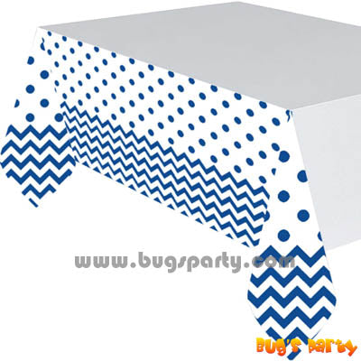 Blue color Chevron Table Cover