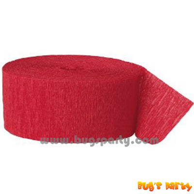 Crepe Streamer Red