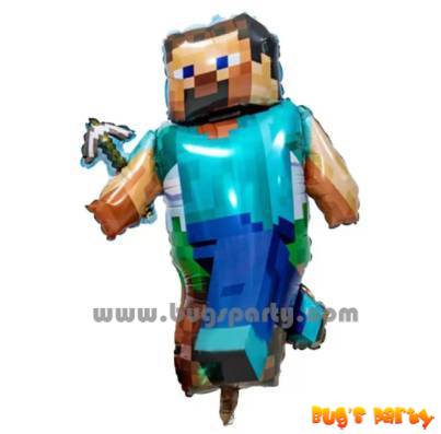 Minecraf Steve Supershaped Balloon